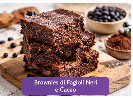 Brownies di fagioli neri e cacao