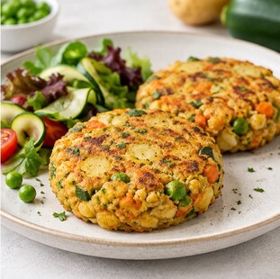 Burger di verdure miste e patate