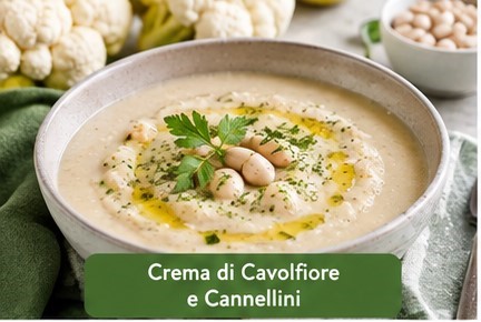 Crema di cavolfiore e cannellini