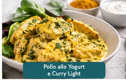 Pollo allo yogurt e curry light