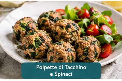 Polpette di tacchino e spinaci
